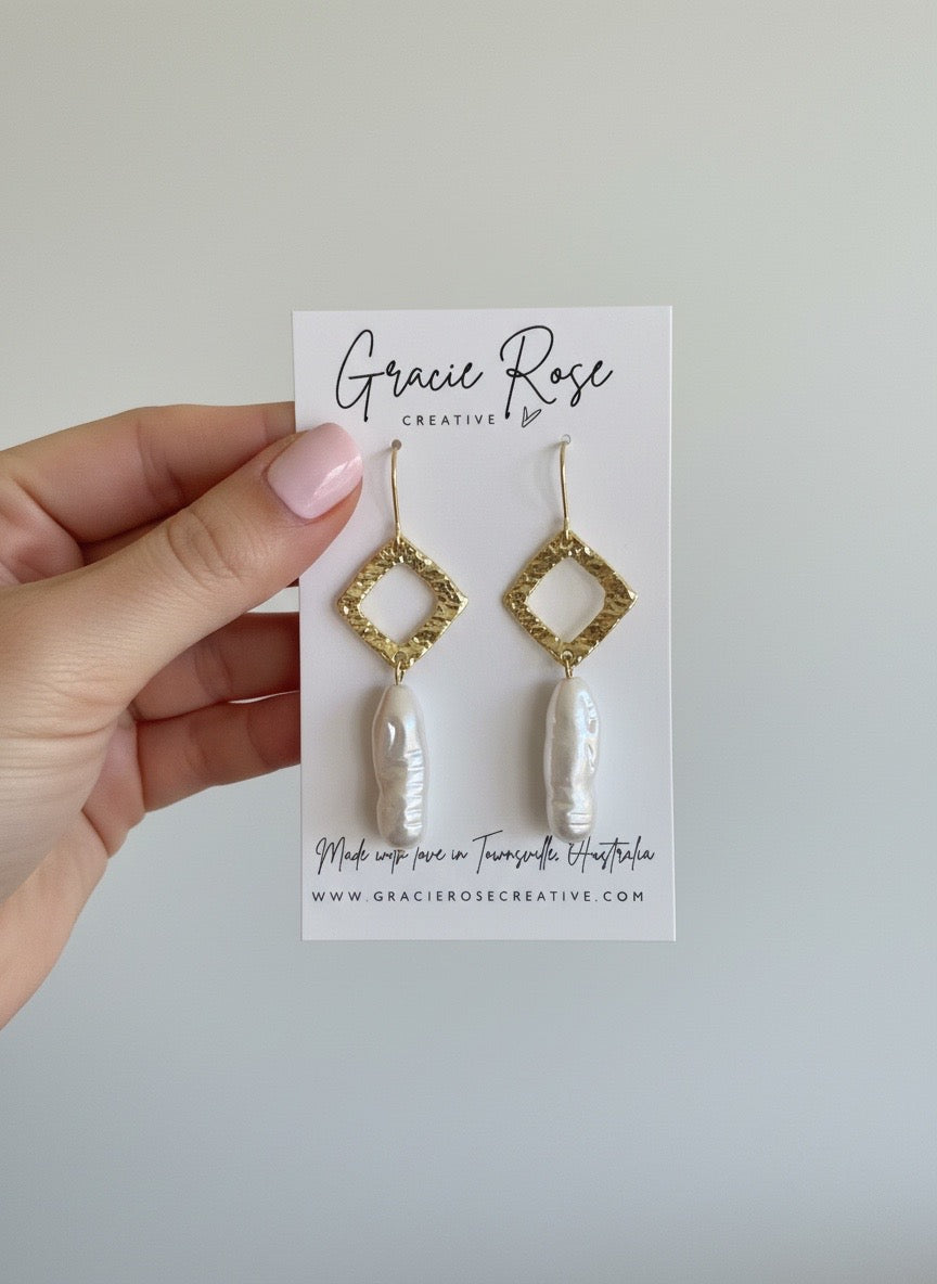 Willow Pearl Frame Drops