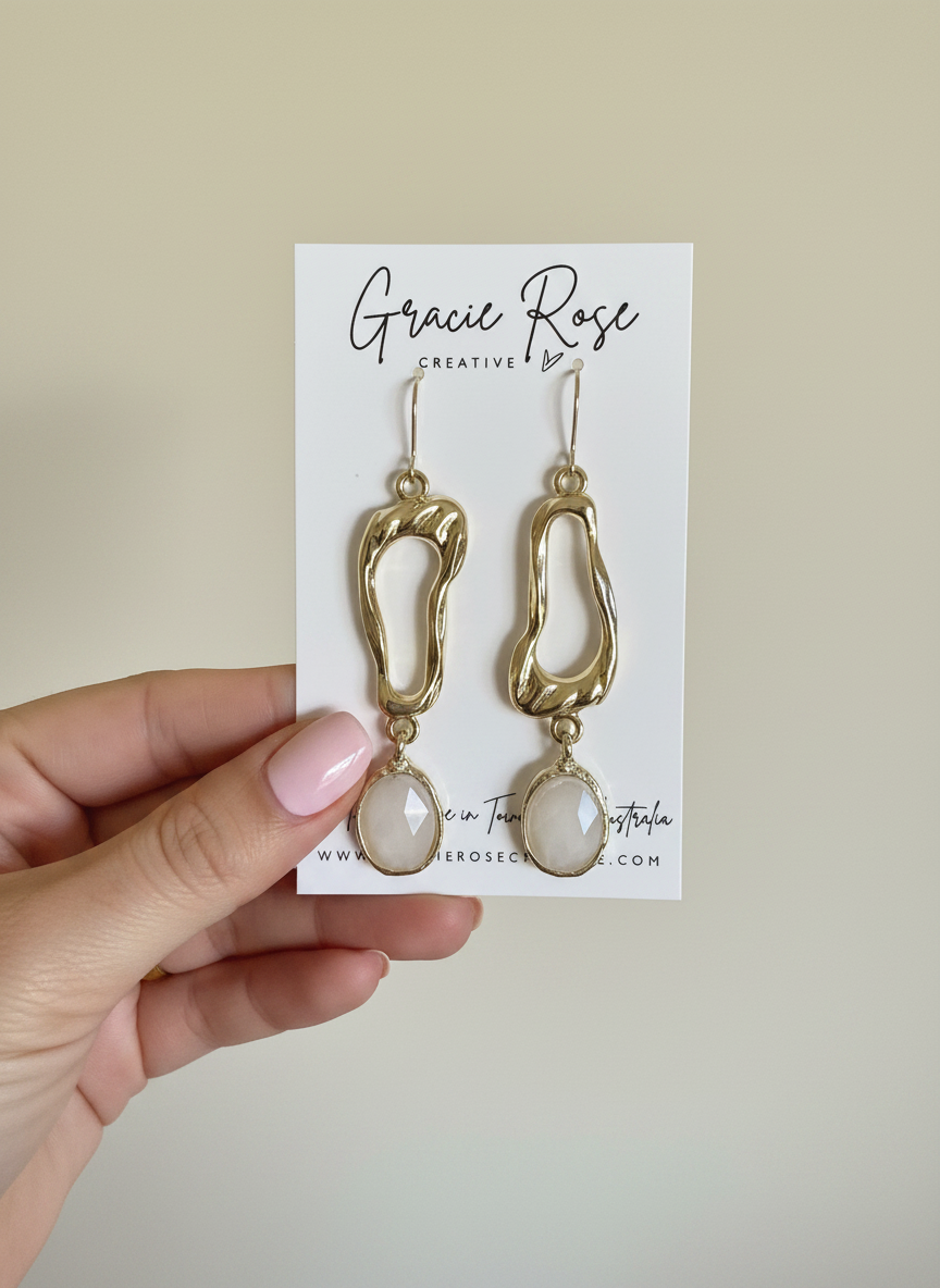 The Ivory Eclipse Earrings