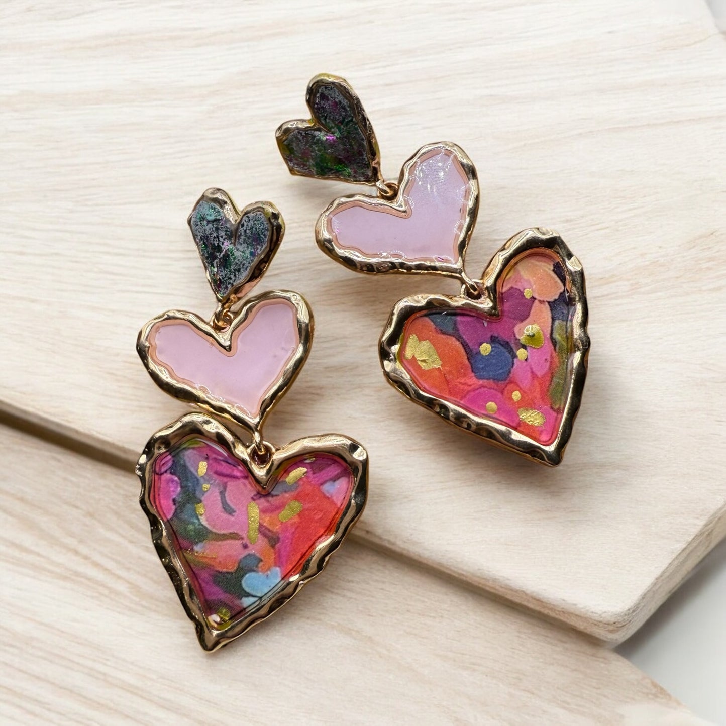 Cross Your Heart (pink floral)