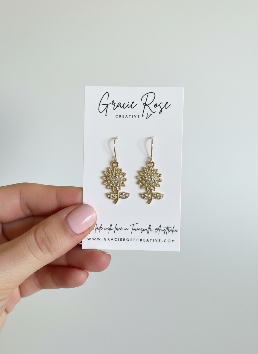 Golden Bloom Sparkle Drops
