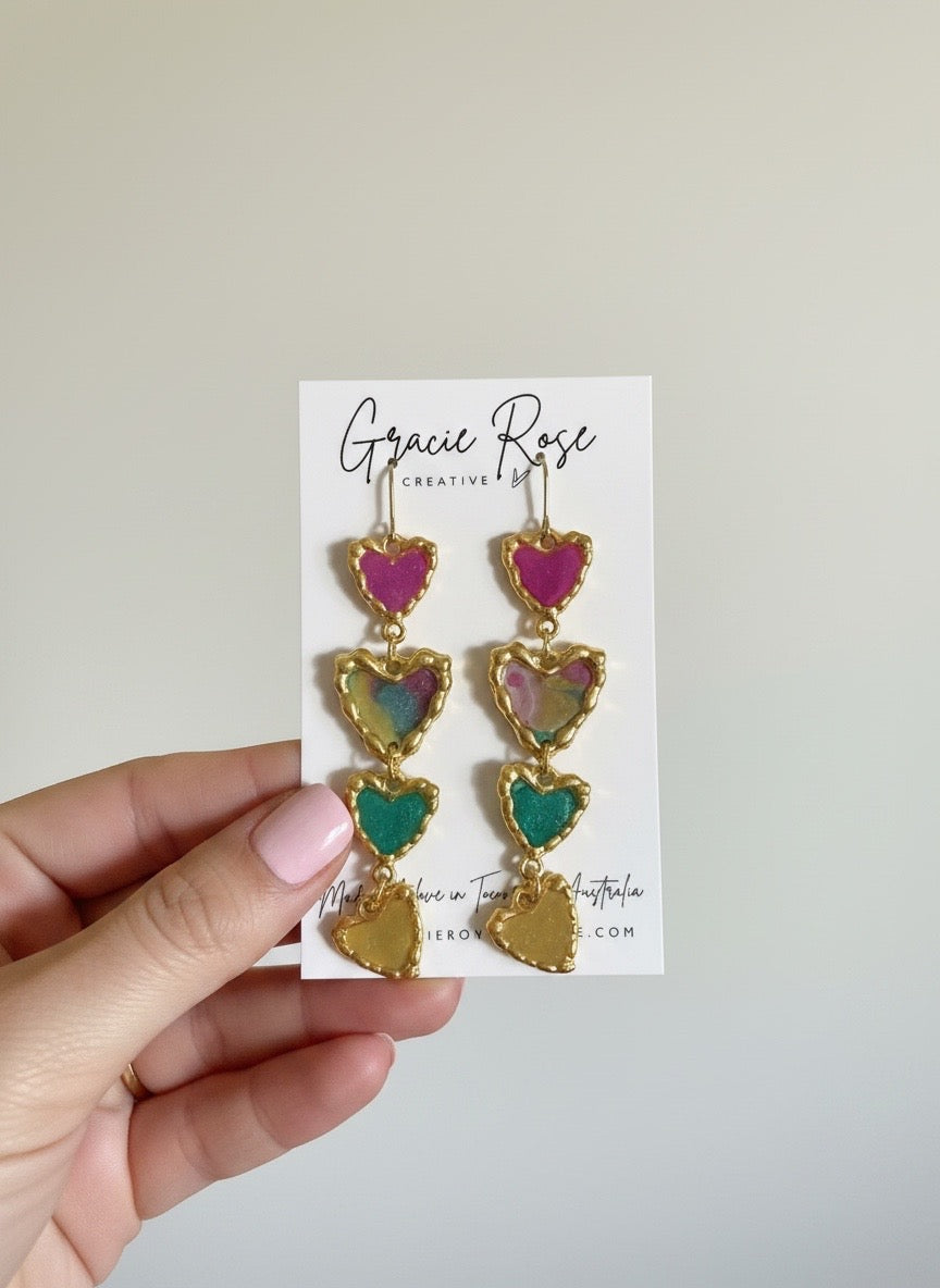 Aurora Heart Cascade Drops