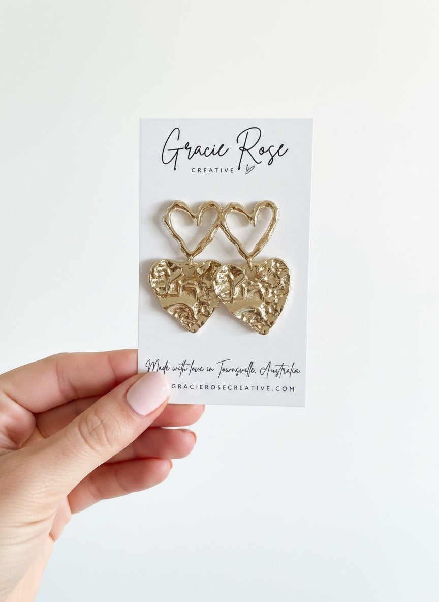 Endless Love Double Heart Drops