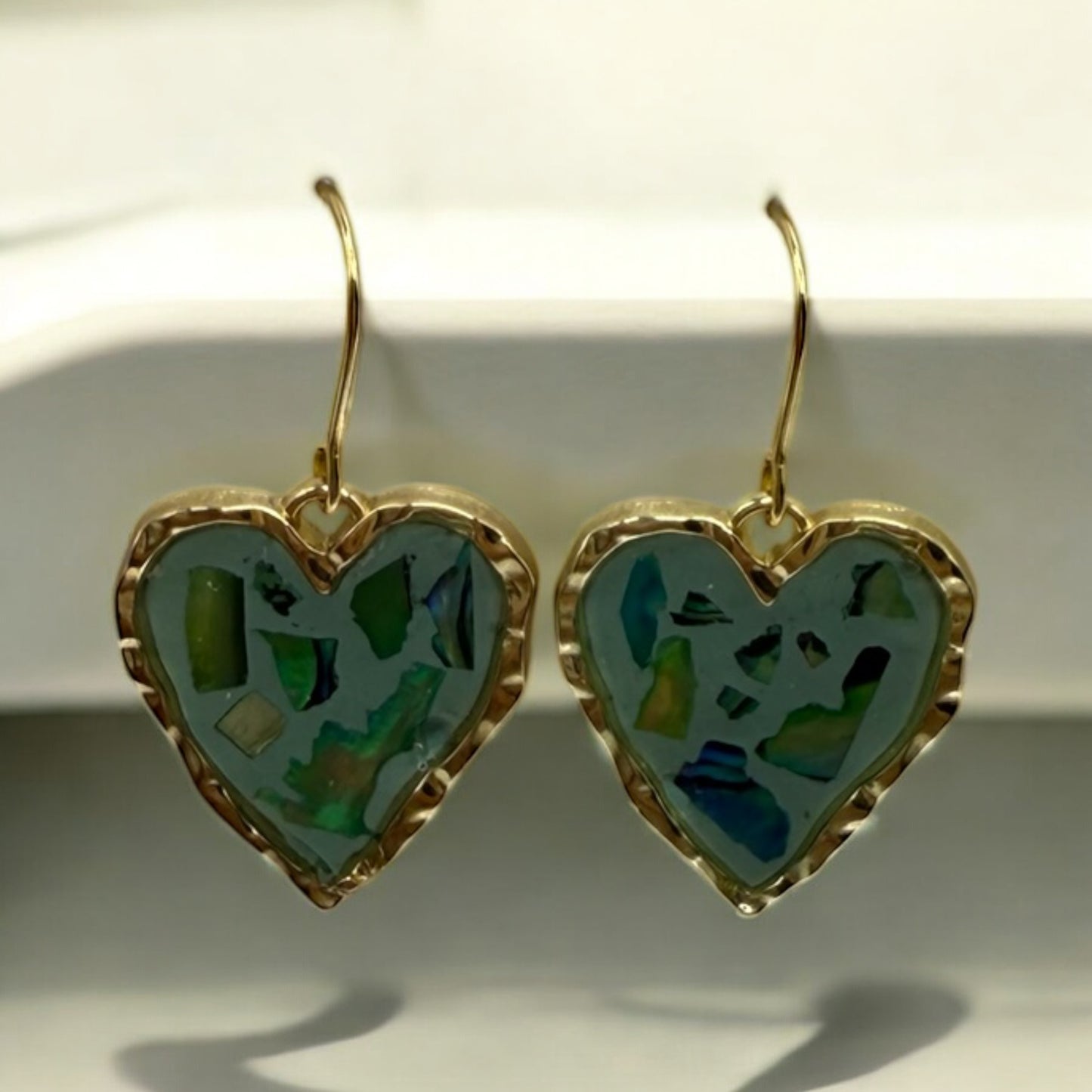 Sage Mosaic Mini Hearts