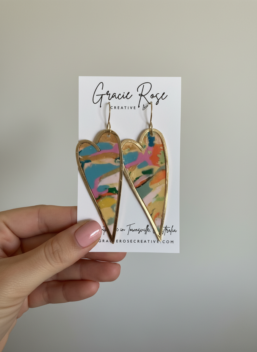 Confetti Heart Blade Drops