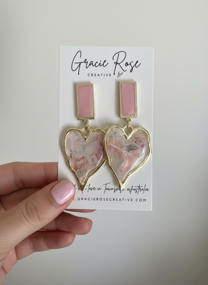 Blush Bloom Heart Drops