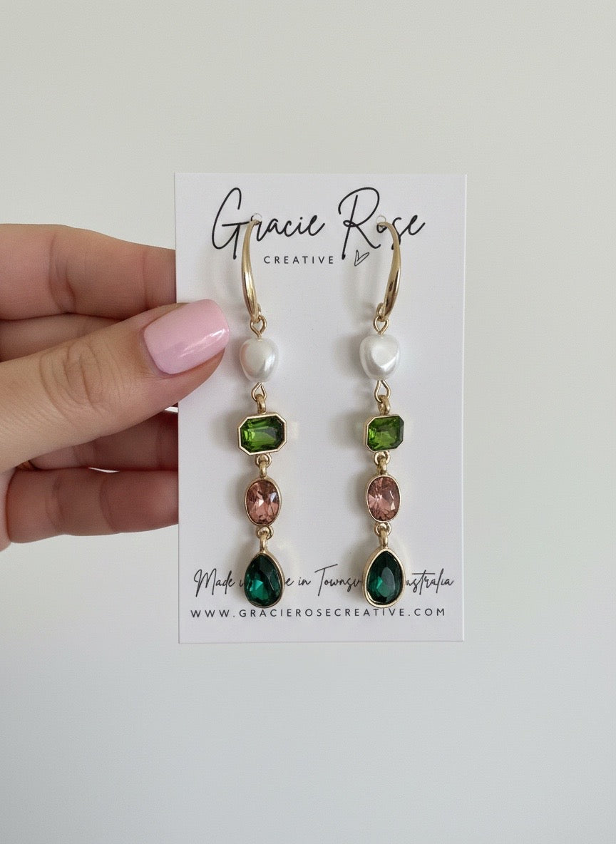 Emerald Blush Jewel Drops