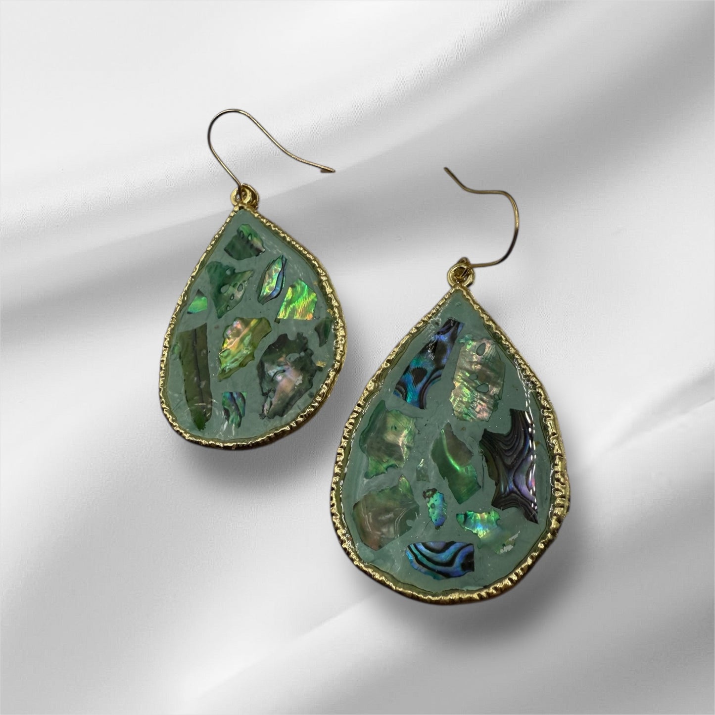 Sage Mosaic Teardrops