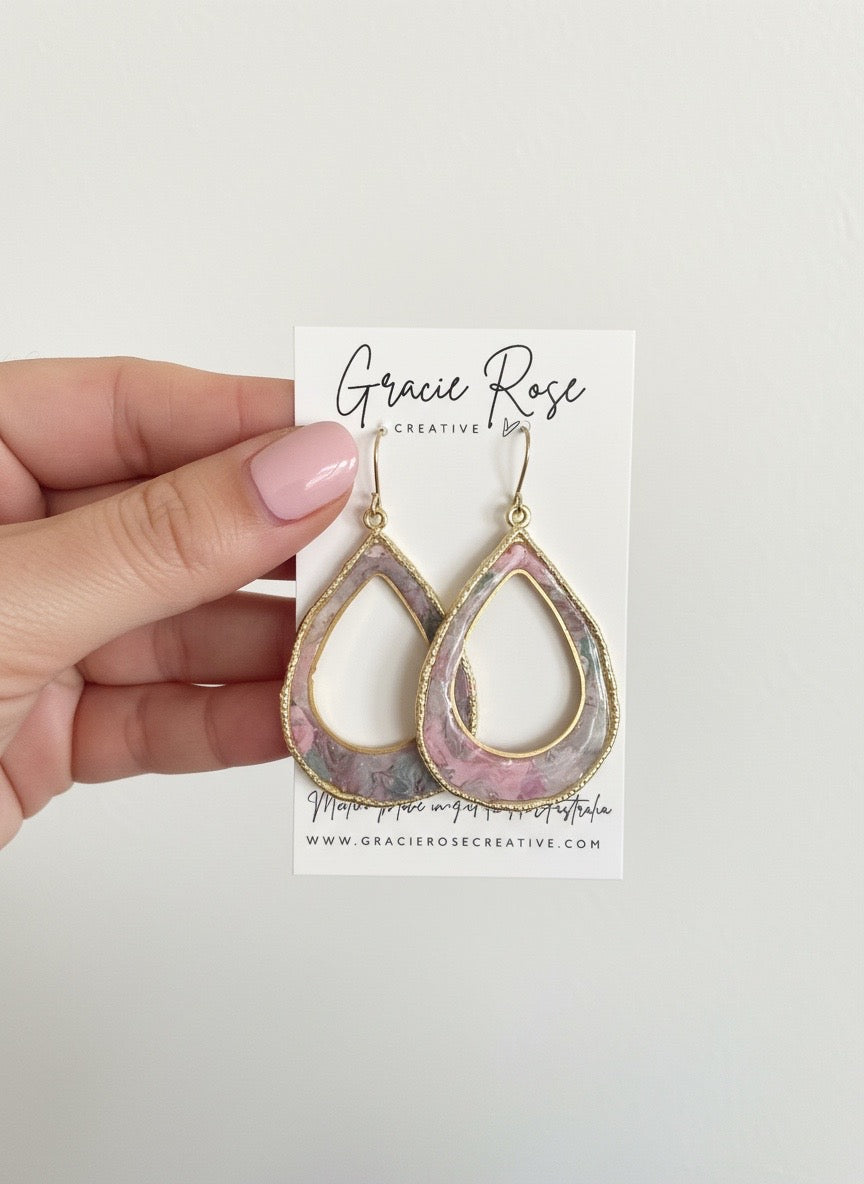 Lavender Luxe Teardrop Earrings