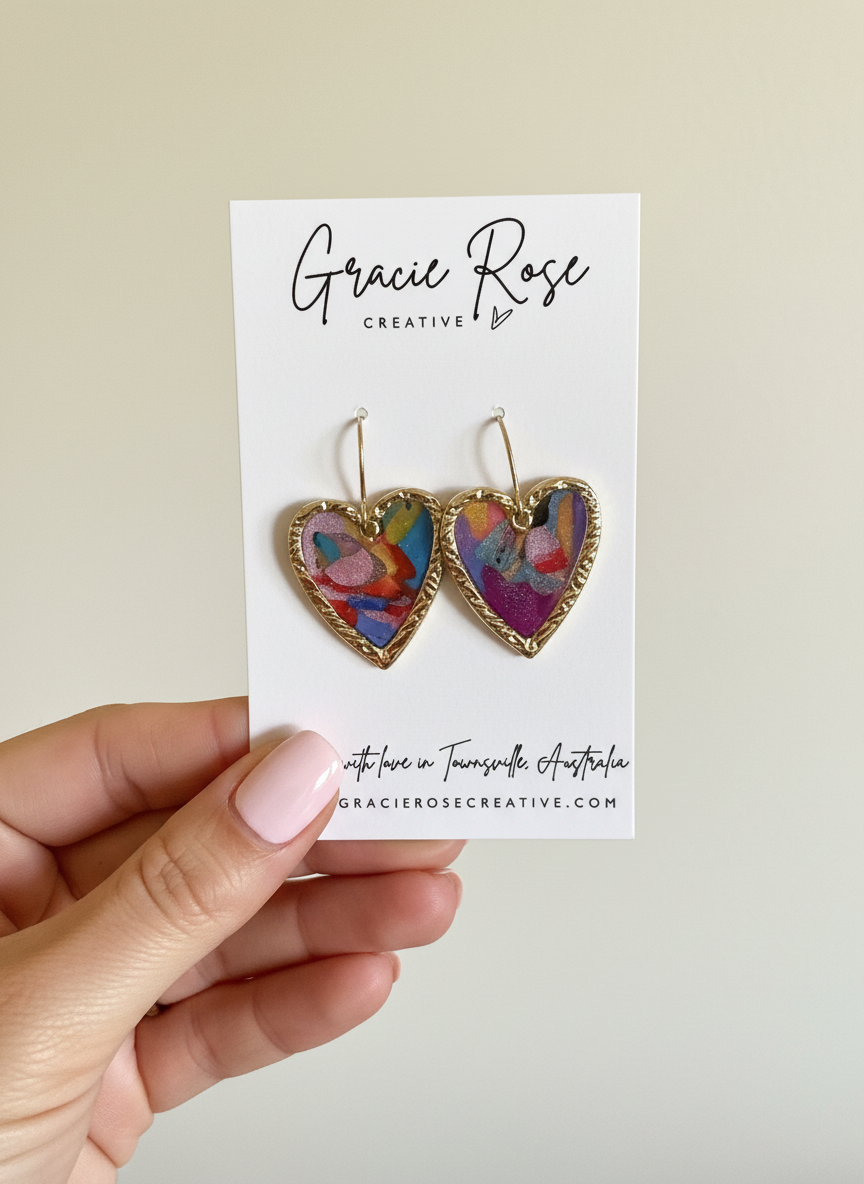 The Rainbow Mini Heart Drops