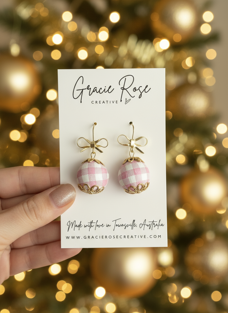 Gingham Baubles