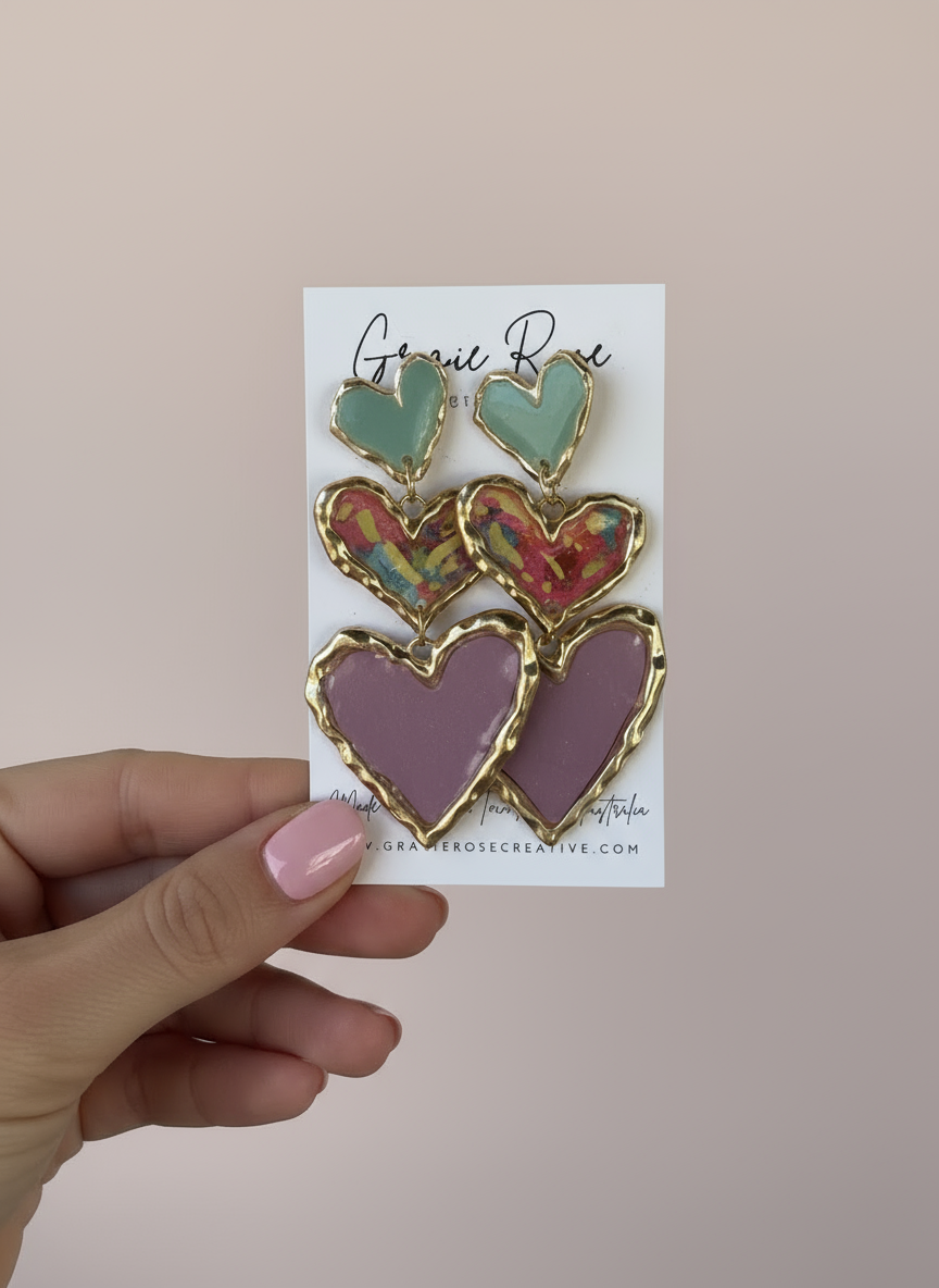 Cross Your Heart (floral sage)