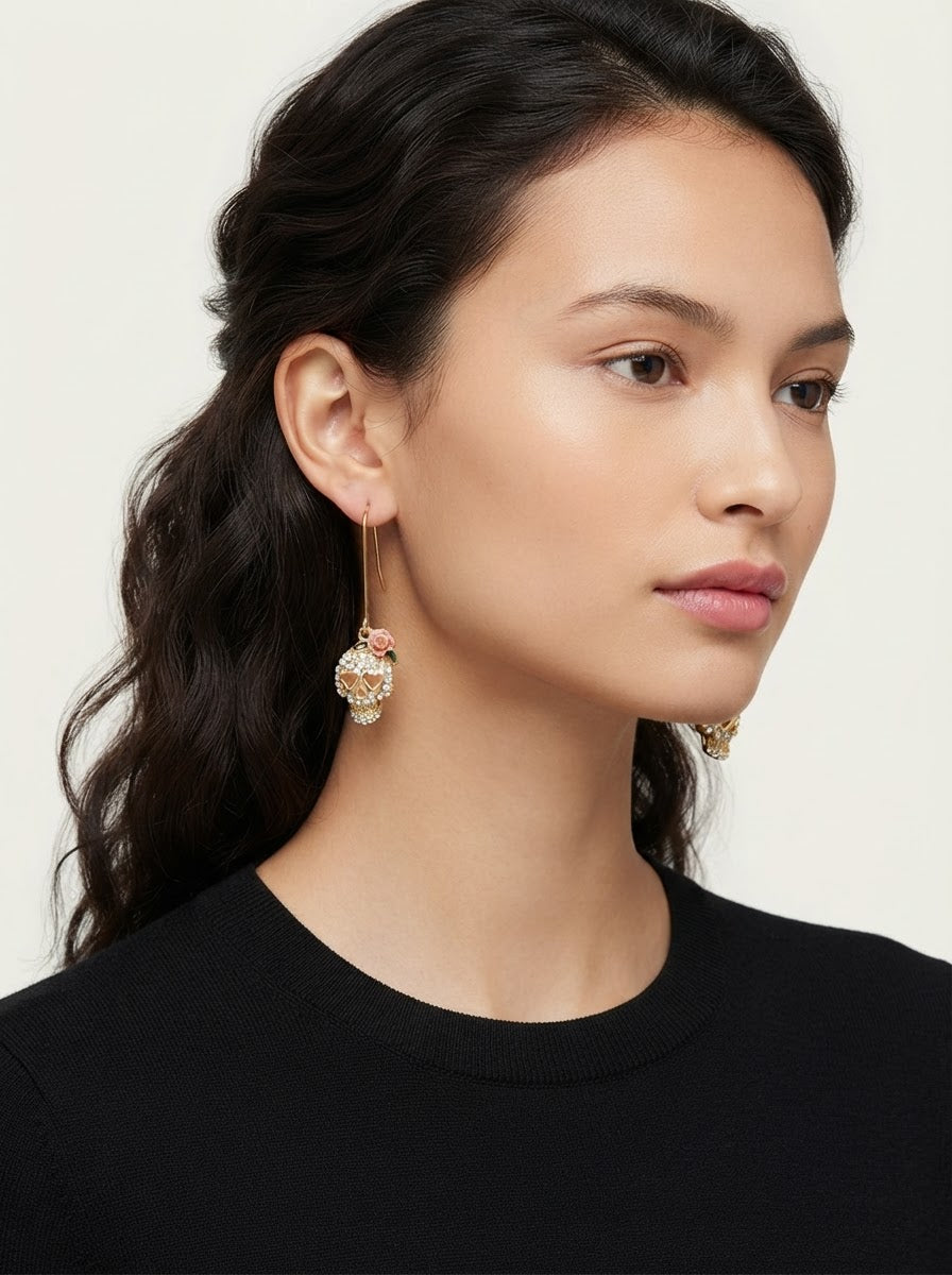 Glamorous Gilded Skull Drops