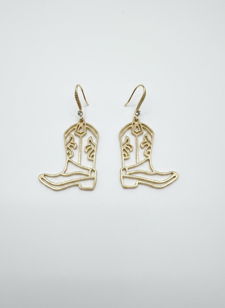 Golden Cowboy Kick Earrings