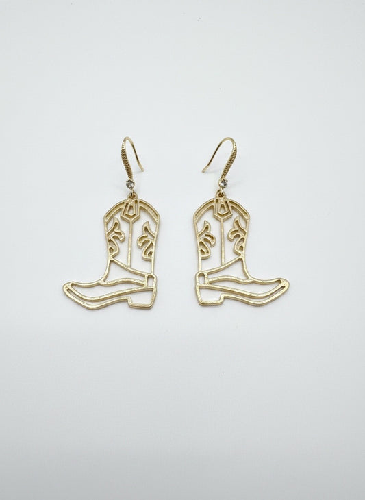 Golden Cowboy Kick Earrings