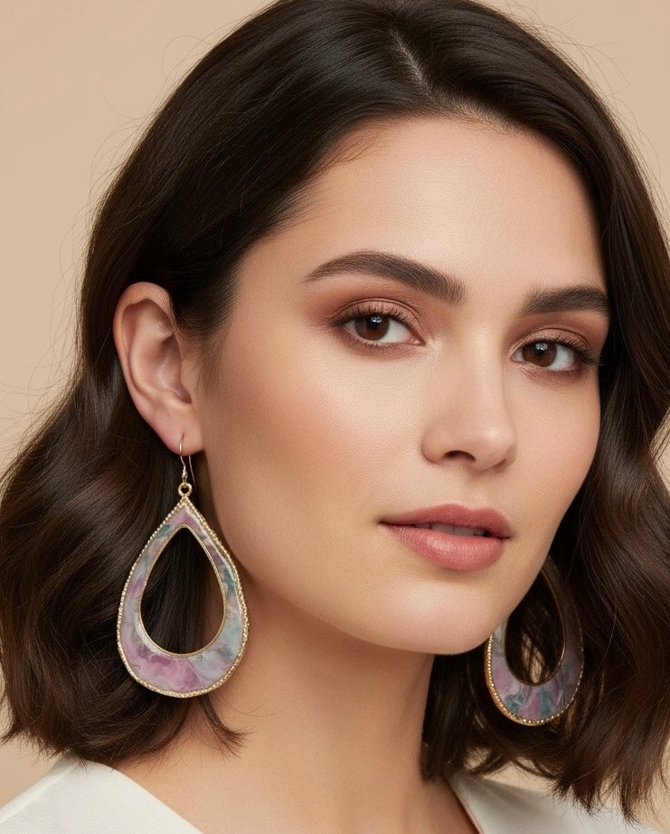 Lavender Luxe Teardrop Earrings