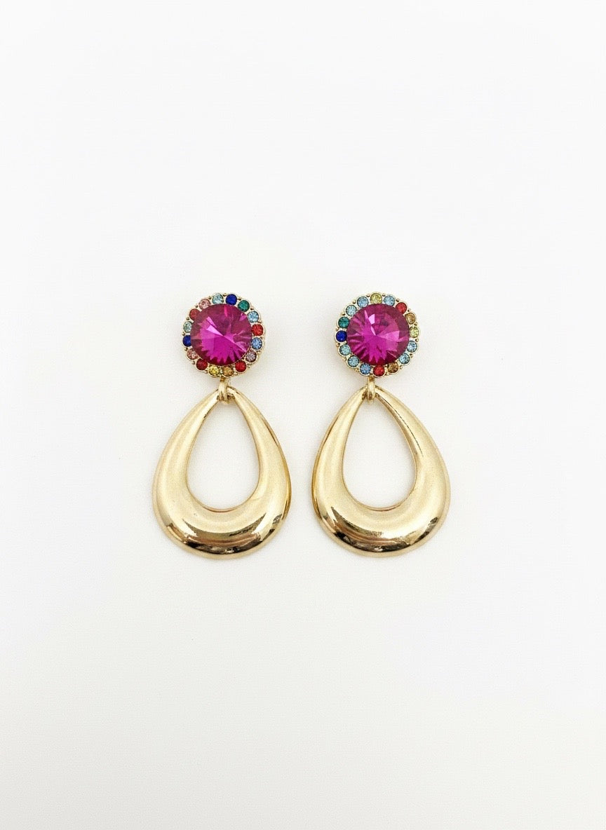Jewel Pop Teardrop Earrings