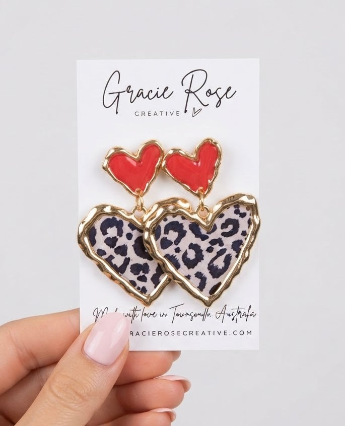 Cross Your Heart (mini red monochrome)