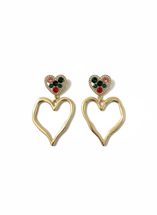 Jewelled Heart Drops
