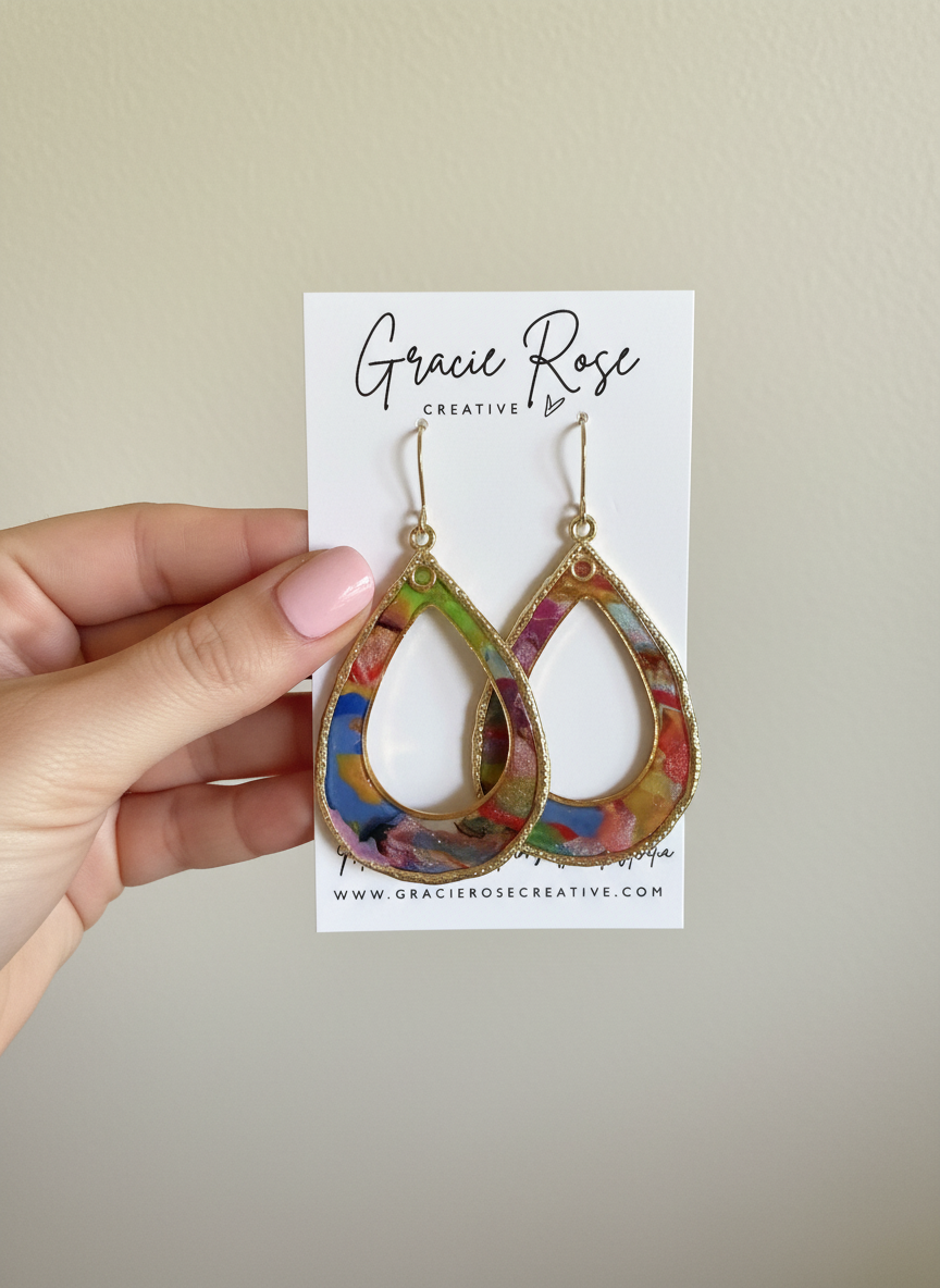 The Colour Pop Teardrop Earrings