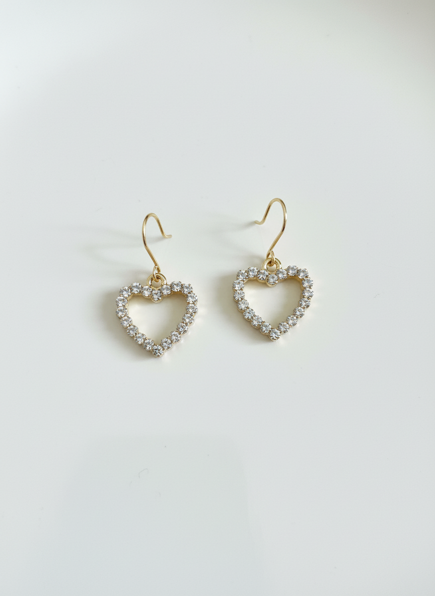 Golden Heart Halo Drops