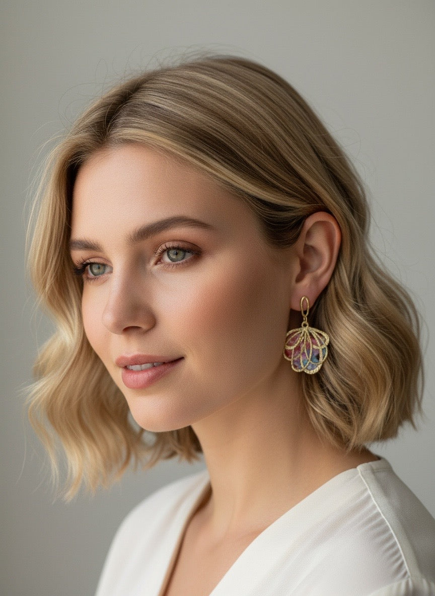Aurora Blush Ballerina Earrings