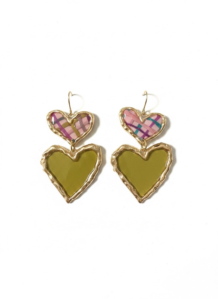 Olive Heart Keepsake Drops