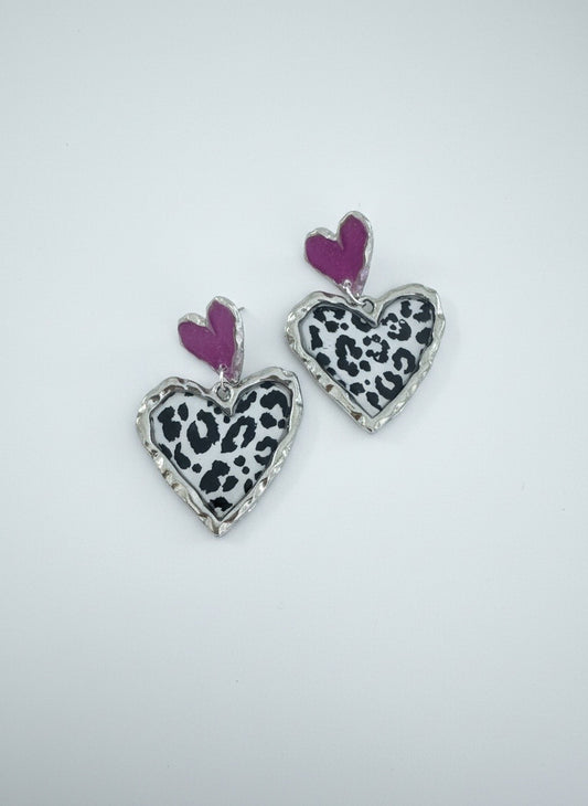 Cross Your Heart (silver wild pink)