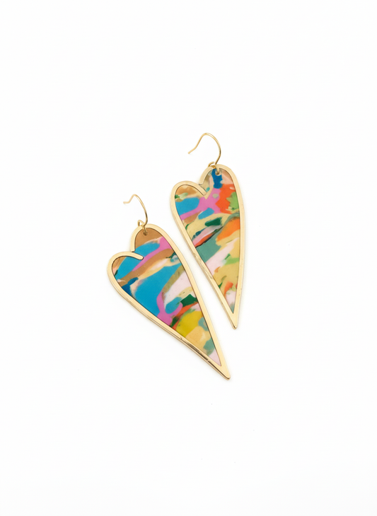Confetti Heart Blade Drops