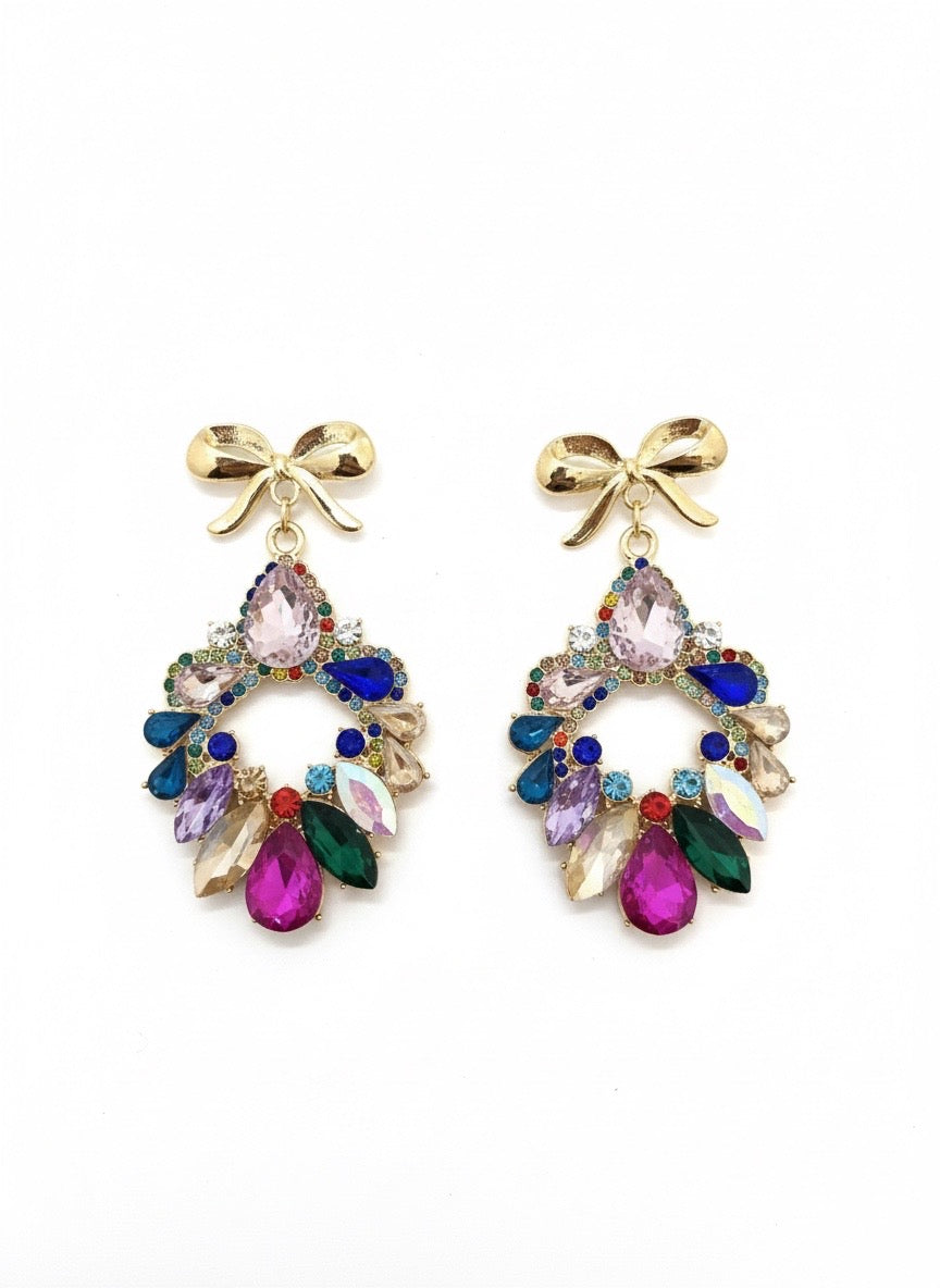 Jewelled Christmas Wreath Drops