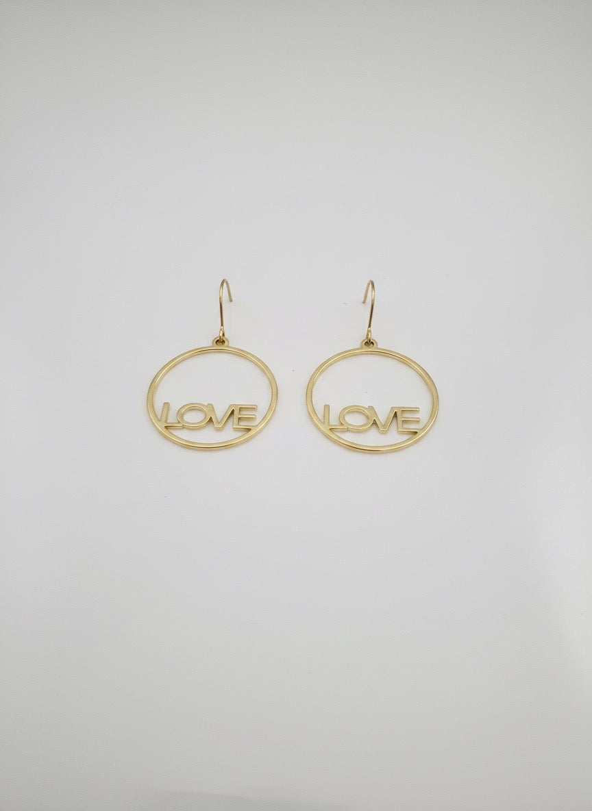 Love Language Hoop Earrings