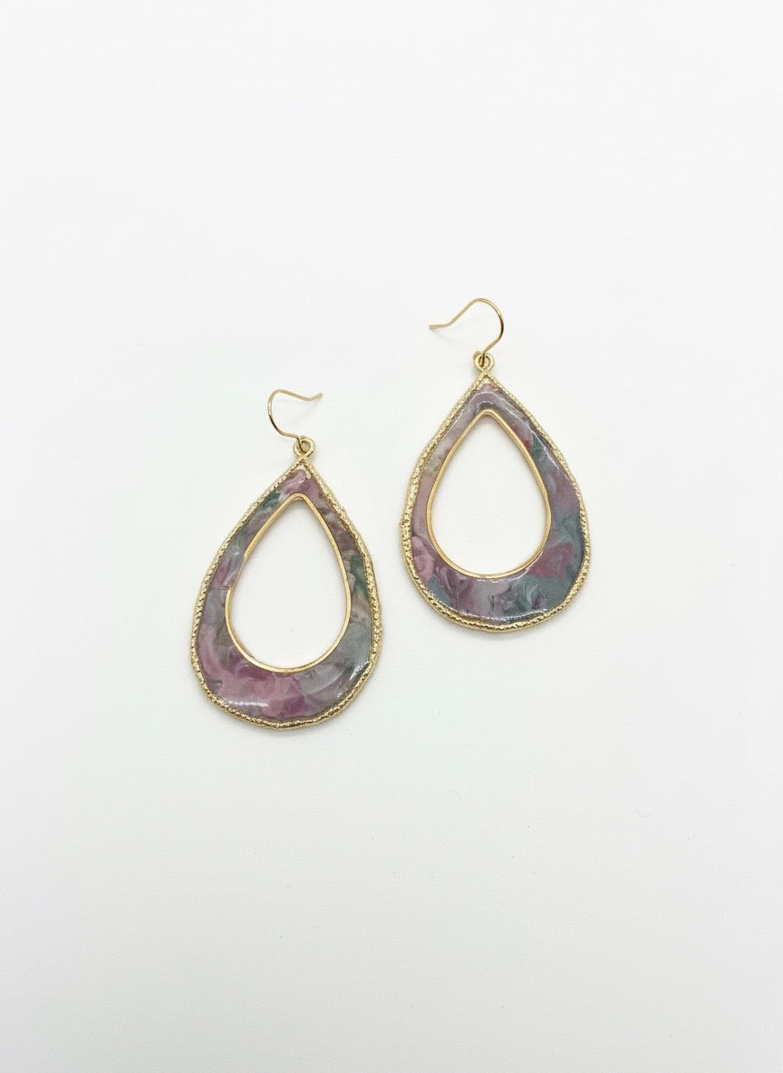 Lavender Luxe Teardrop Earrings