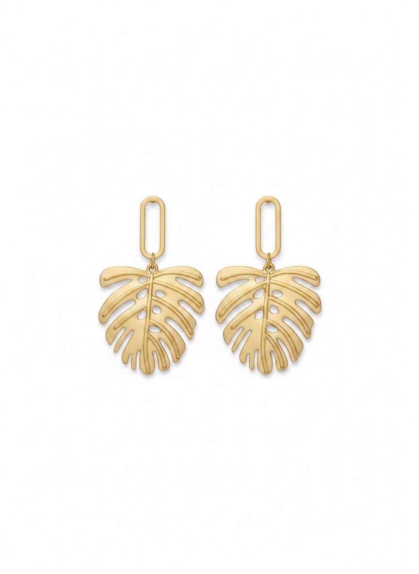 Golden Monstera Leaf Drops
