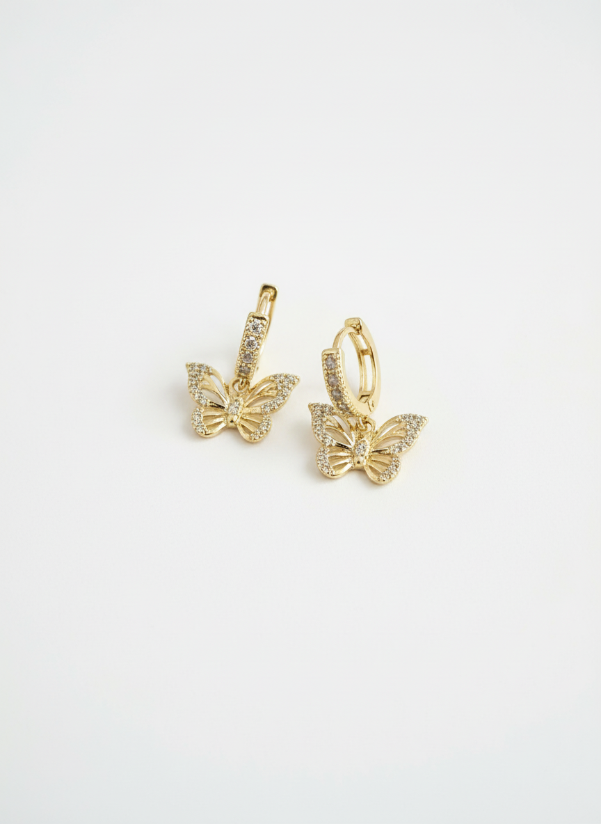 Golden Flutter Butterfly Huggies