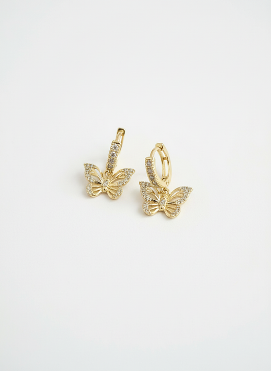 Golden Flutter Butterfly Huggies