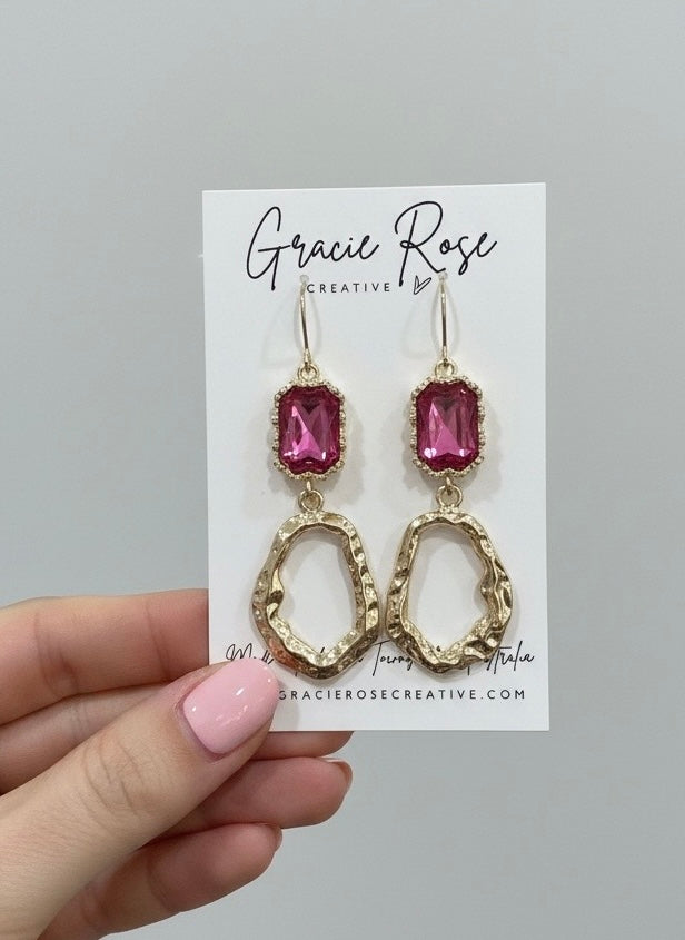 Ruby Halo Drops