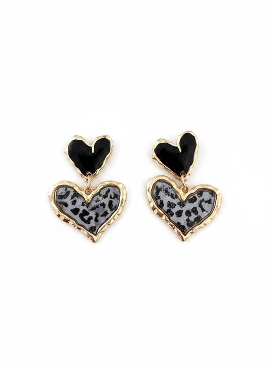 Cross Your Heart (silver leopard)