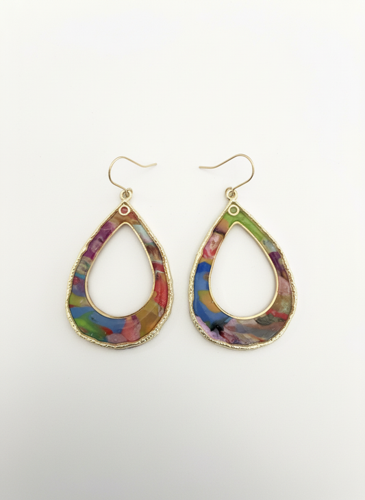 The Colour Pop Teardrop Earrings