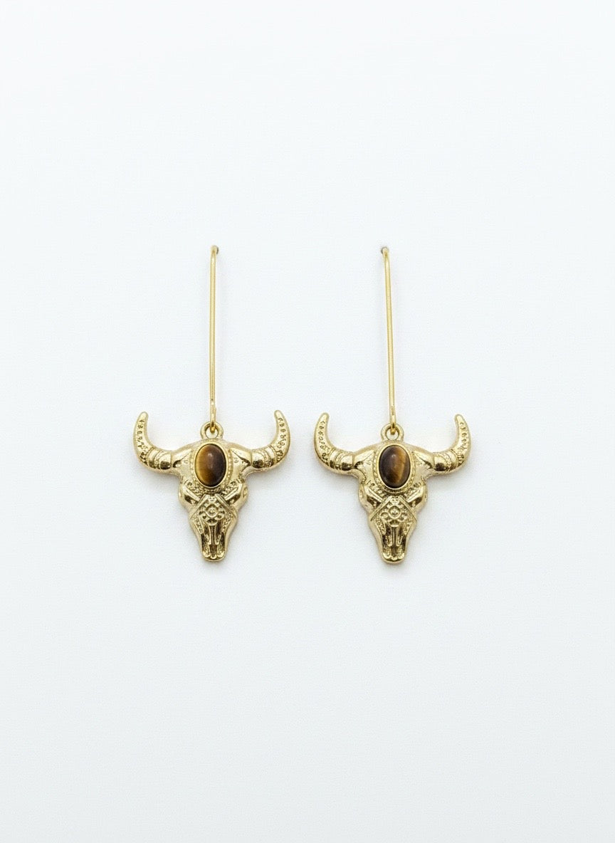 Desert Spirit Skull Earrings