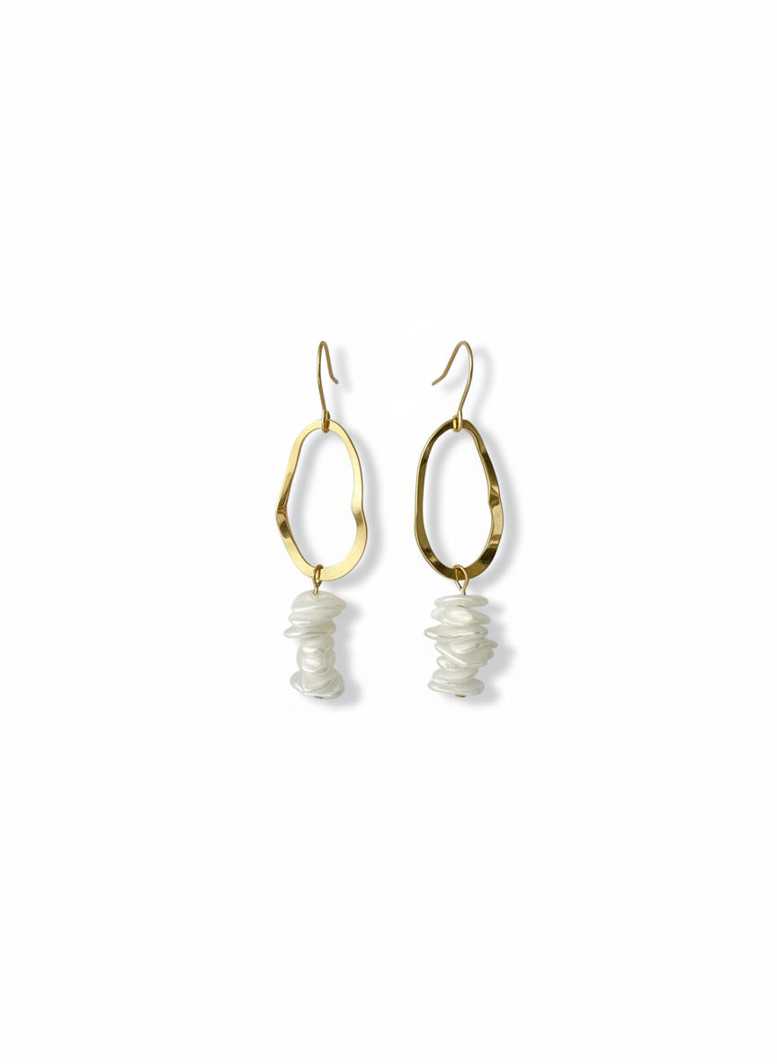 Pearl Cascade Hoops