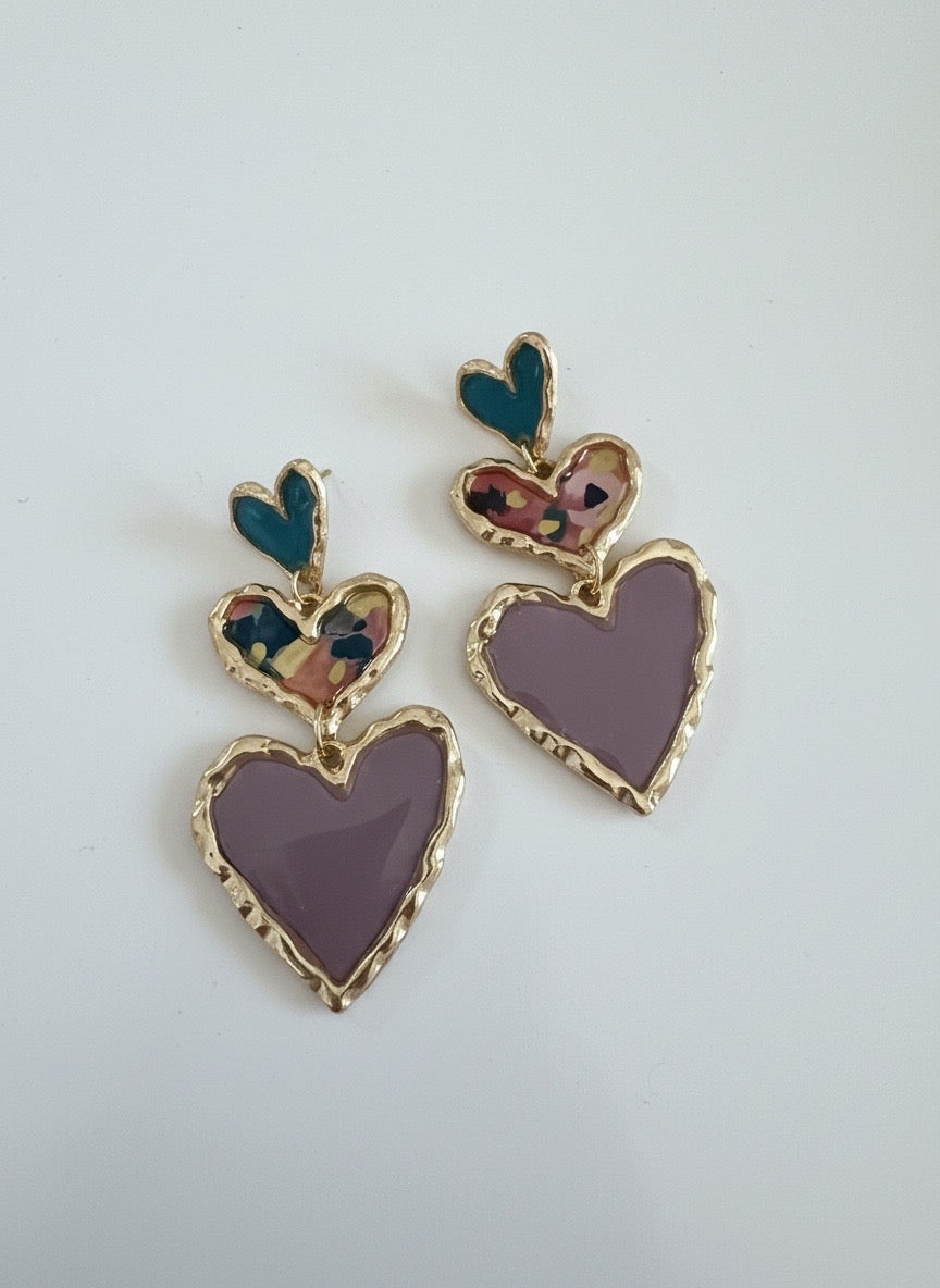 Cross Your Heart (floral mauve)
