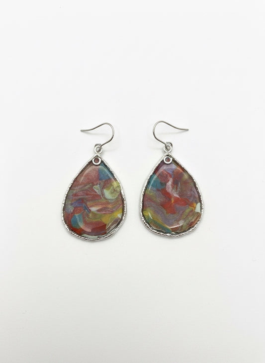 Kaleidoscope Teardrop Earrings