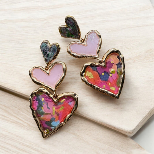 Cross Your Heart (pink floral)