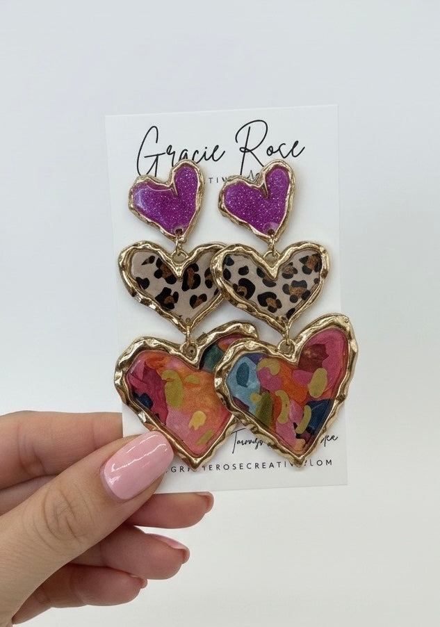 Cross Your Heart (leopard floral)