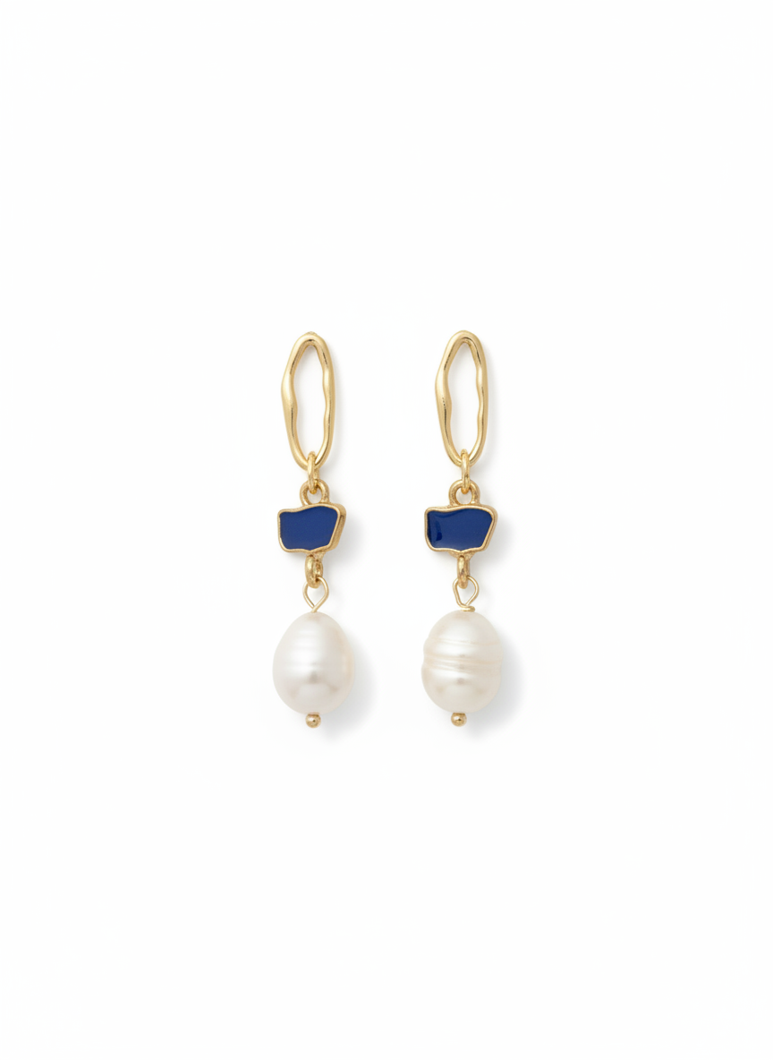 Sapphire Tide Pearl Drops