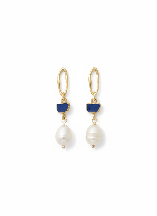 Sapphire Tide Pearl Drops