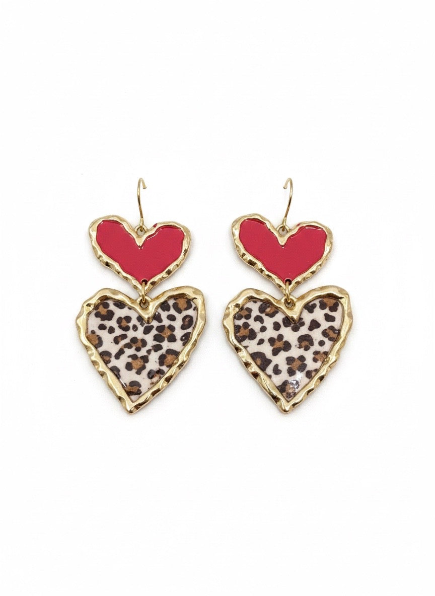 Cross Your Heart (red leopard)