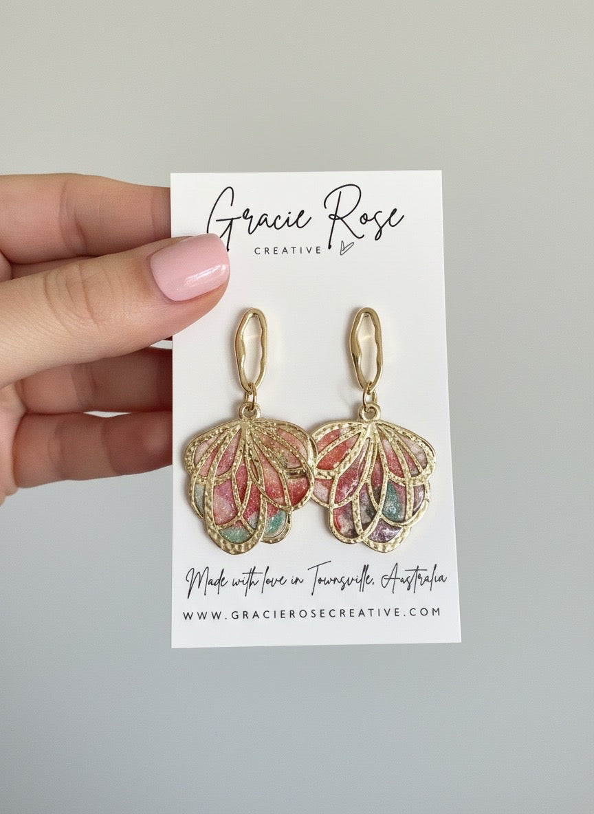 Aurora Blush Ballerina Earrings