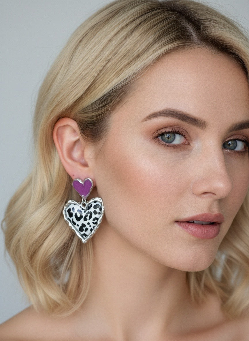 Cross Your Heart (silver wild pink)