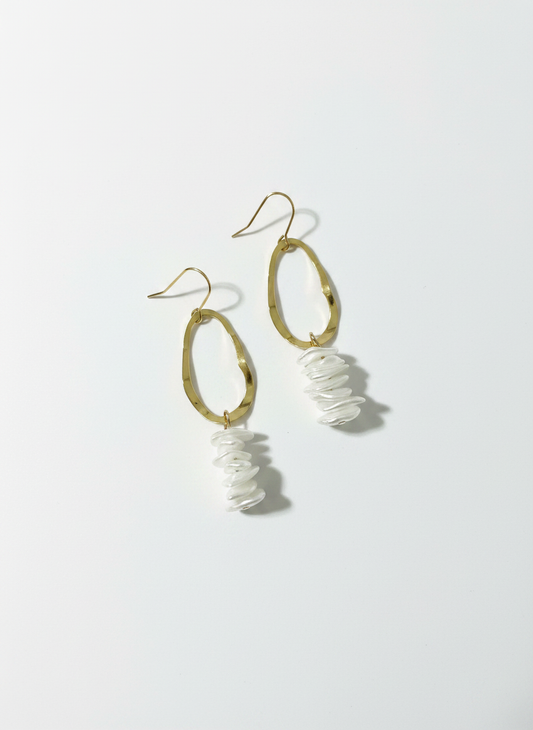 Pearl Cascade Hoops