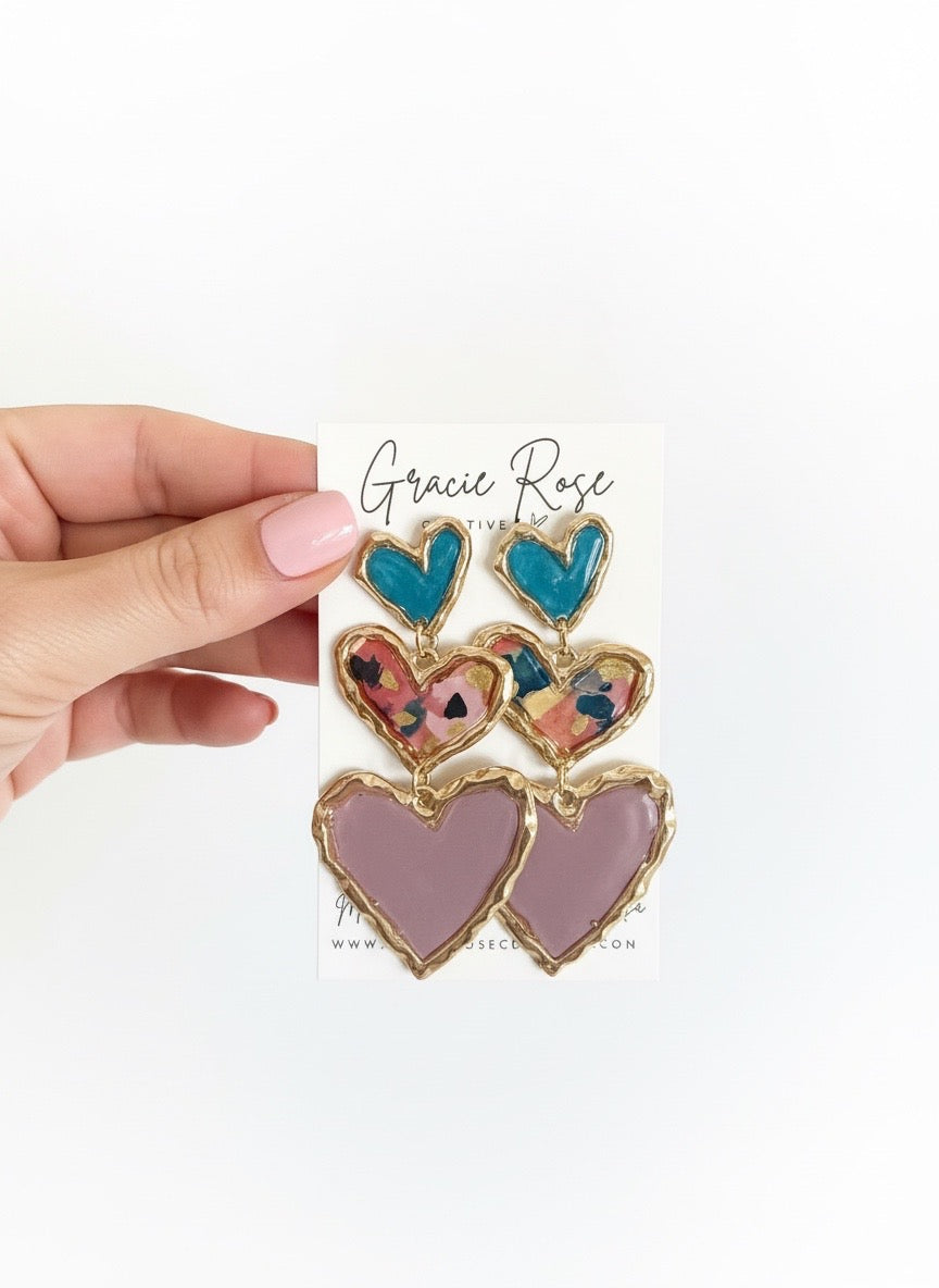 Cross Your Heart (floral mauve)